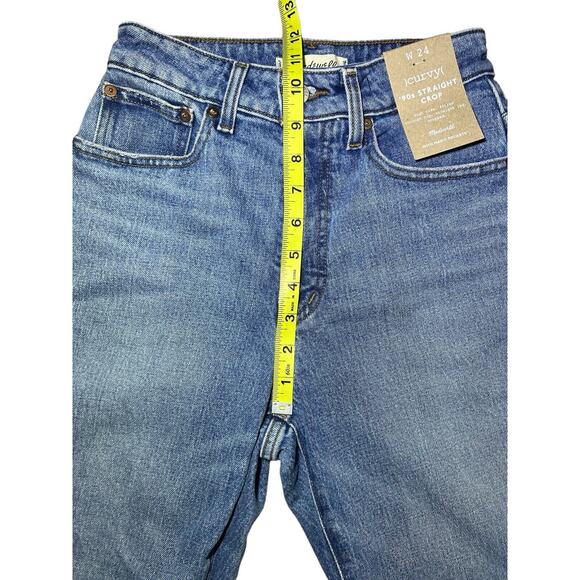 Madewell Women’s Size 24 The Curvy ‘90s Straight Crop Jean In Hazeldell Wash - Picture 10 of 13